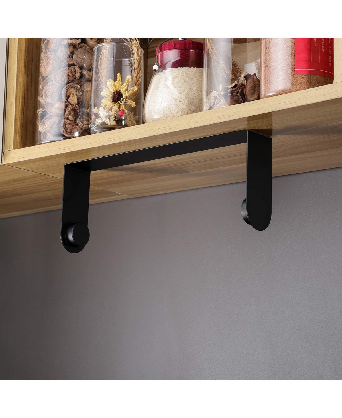Yigii Self-Adhesive Stainless Steel Under-Cabinet Paper Towel Holder Rack