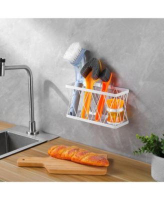 3 Pack Adhesive Cabinet Door Organizer - Lid Storage Organizer for Tupperware, Wall Mounted Pantry Door Organizer Kitchen RV Storage Wall