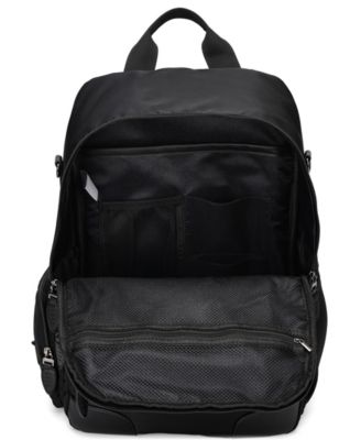 Voyage 17.5" Twill and Faux Leather Backpack