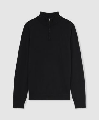 Men's Merino Wool Half-Zip Funnel Neck Sweater