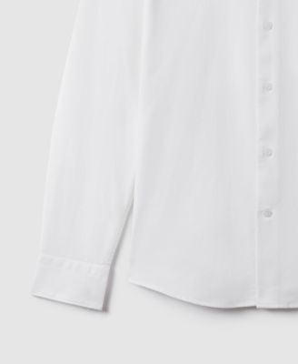 Men's Slim-Fit Button-Down Collar Cotton Oxford Dress Shirt