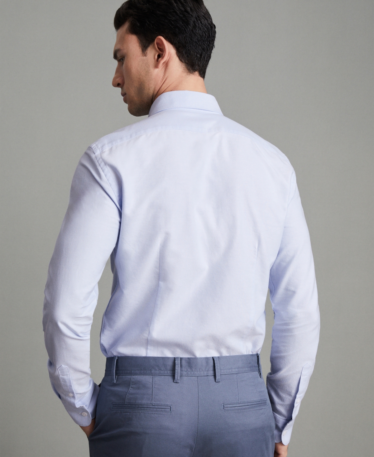 Reiss Men's Slim-Fit Button-Down Collar Cotton Oxford Shirt