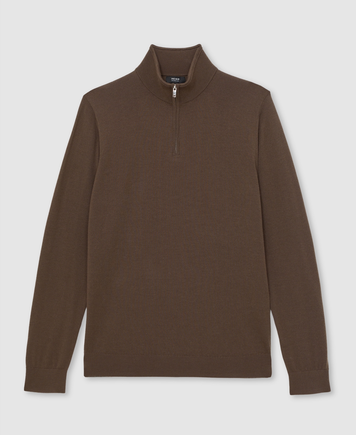 Reiss Men's Merino Wool Half-Zip Sweater