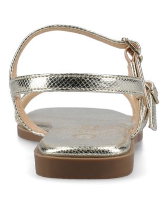 Women's Brianna Asymmetrical Strappy Flat Sandals