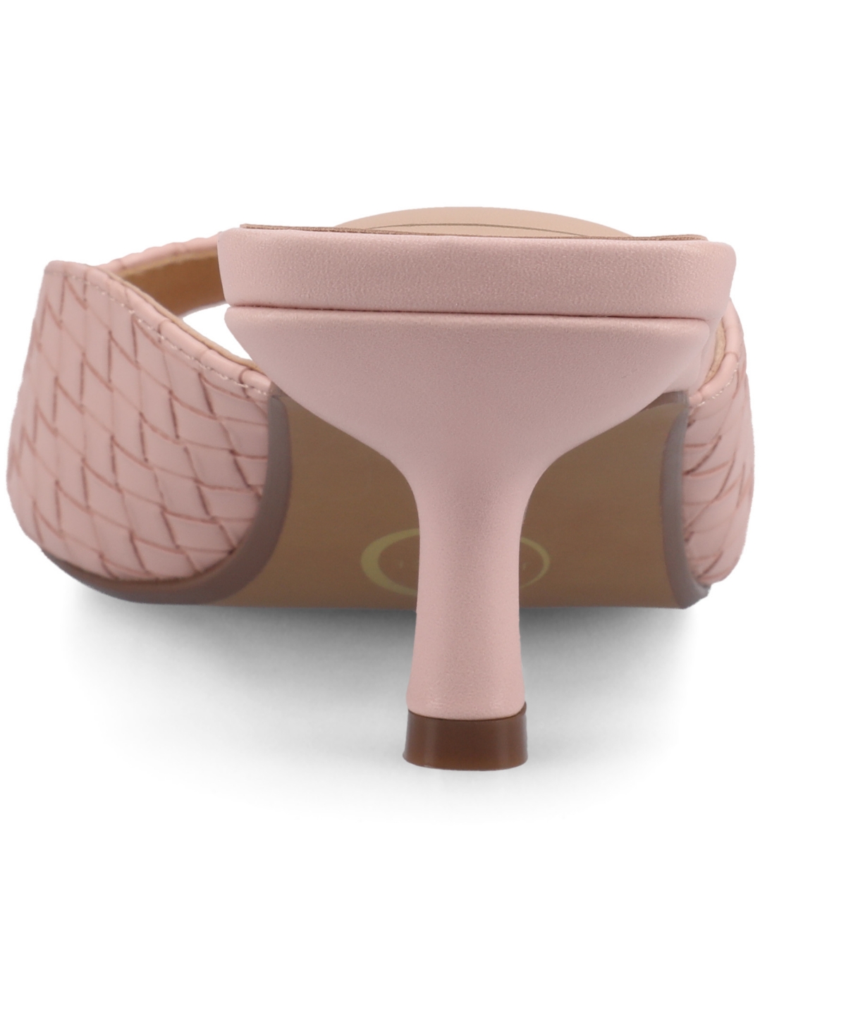 Journee Collection Womens Larna Medium and Wide Width Slip On Kitten Heel Open Toe Dress Sandals