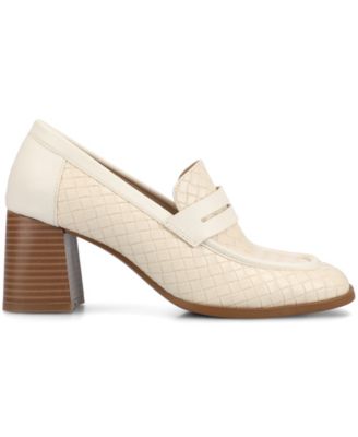 Women's Malleah Loafer Stacked Heel Pumps