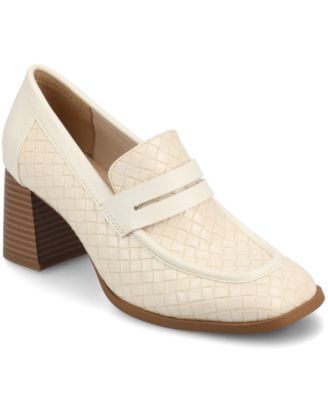 Women's Malleah Loafer Stacked Heel Pumps