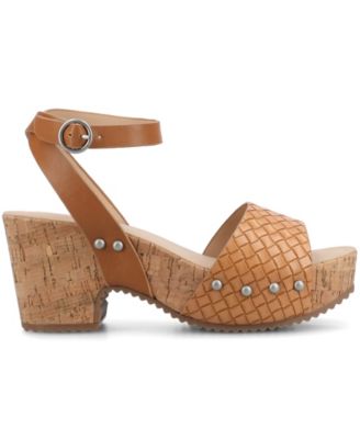 Women's Vanessa Open Toe Platform Clog Heels