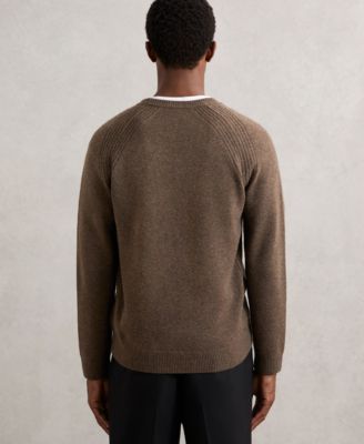Men's Wool-Cashmere Reverse-Seam Sweater