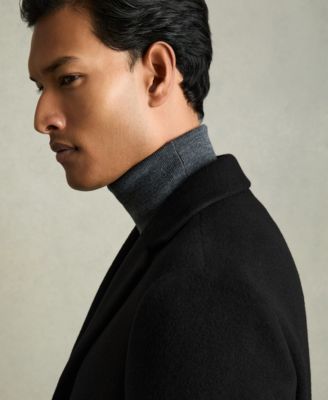 Men's Wool-Blend Single-Breasted Overcoat