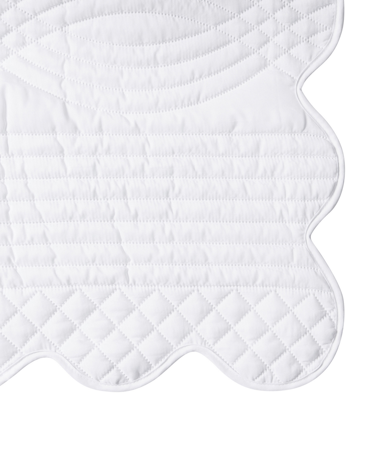 Vcny Home Scallop Microfiber 2-pc. Quilt Set, Twin In White