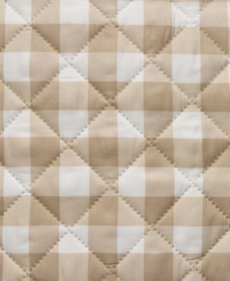 Gingham Microfiber 3-Pc. Quilt Set, Full/Queen