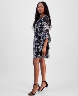 Petite Chiffon Sheath Dress