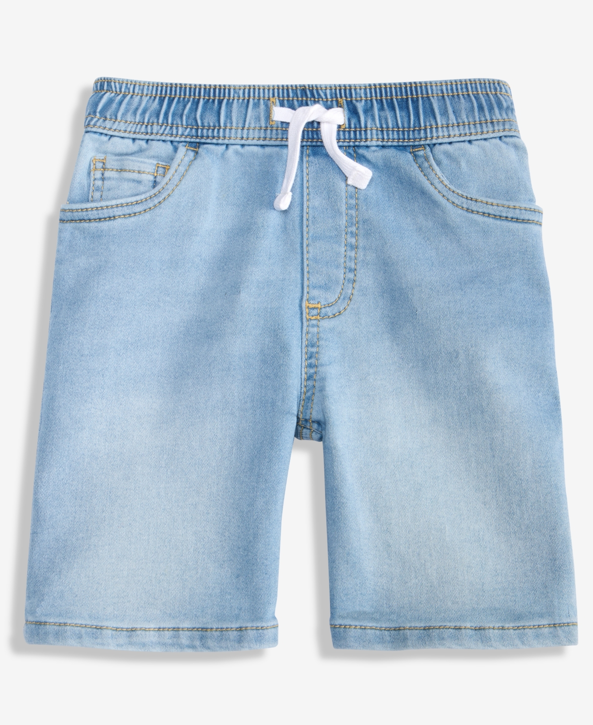 Epic Threads Boys 12M-5T Fulton Knit Denim Shorts, Macy's Exclusive