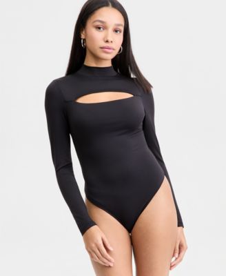 Women's Cutout Long-Sleeve Bodysuit, Macy's Exclusive 