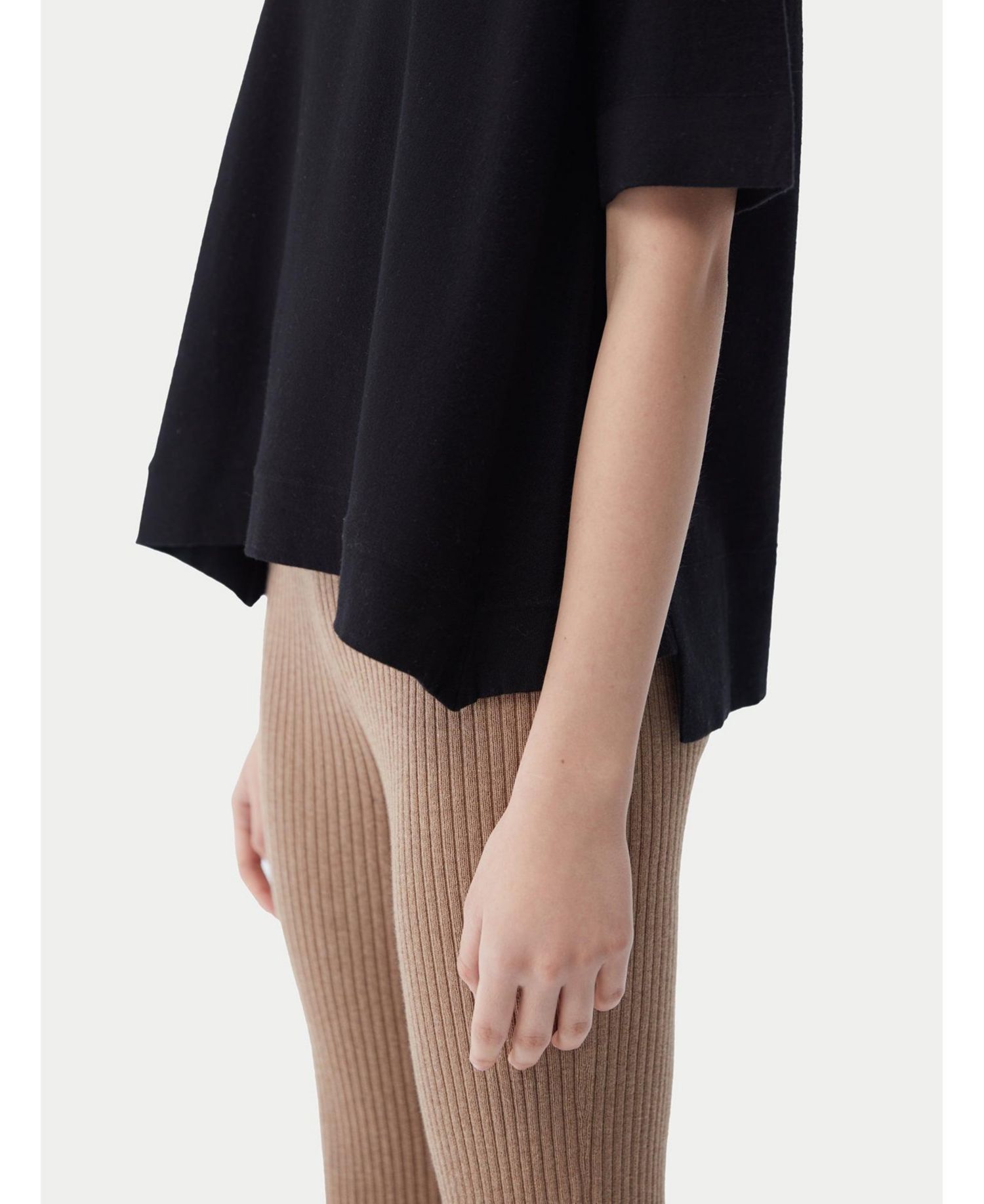 Women's Box-Cut Cotton Silk Cashmere Blend T-Shirt