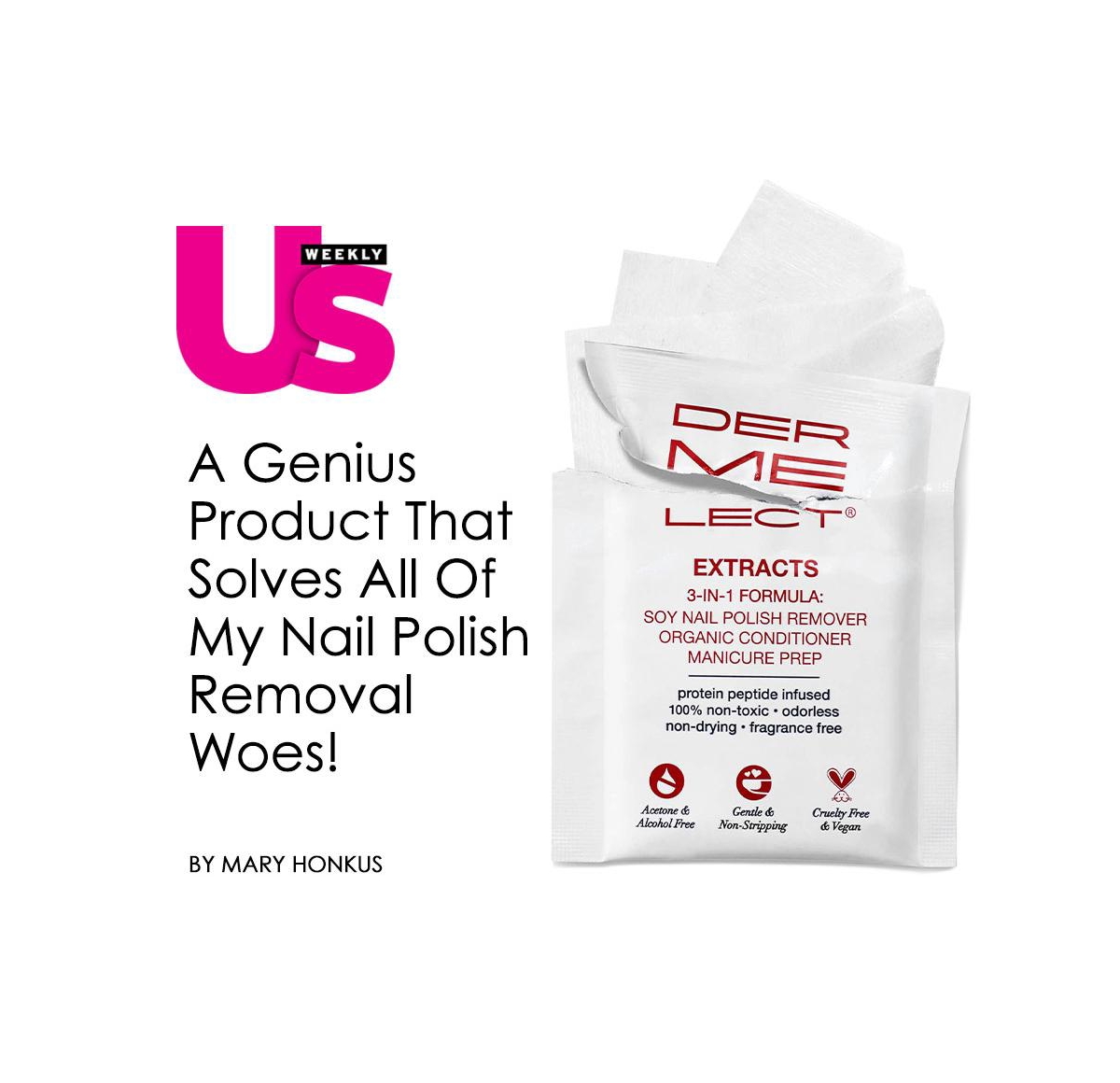 Dermelect Extracts 3-in-1 Soy Nail Polish Remover