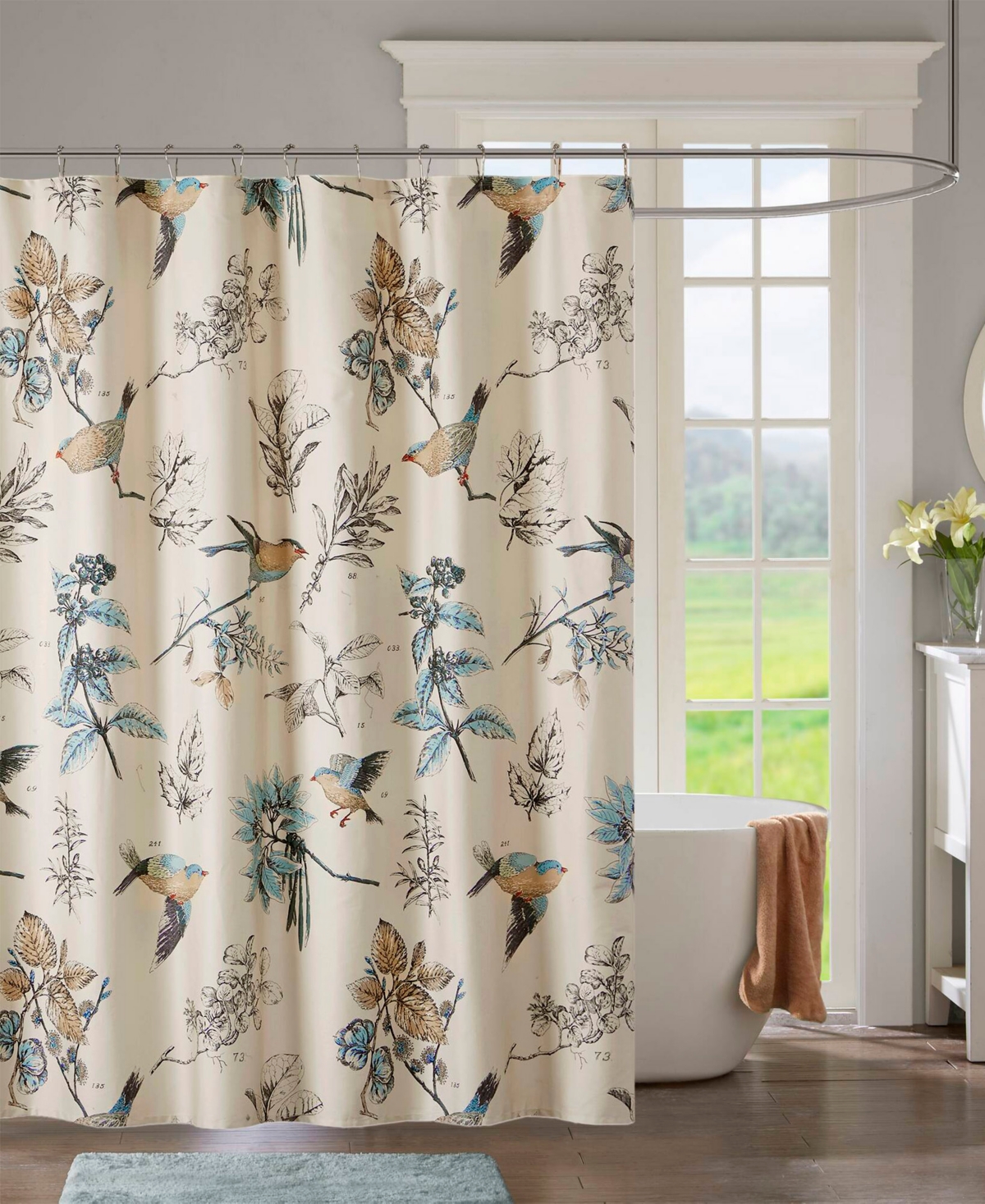 Madison Park Quincy Cotton Shower Curtain, 72" x 72"