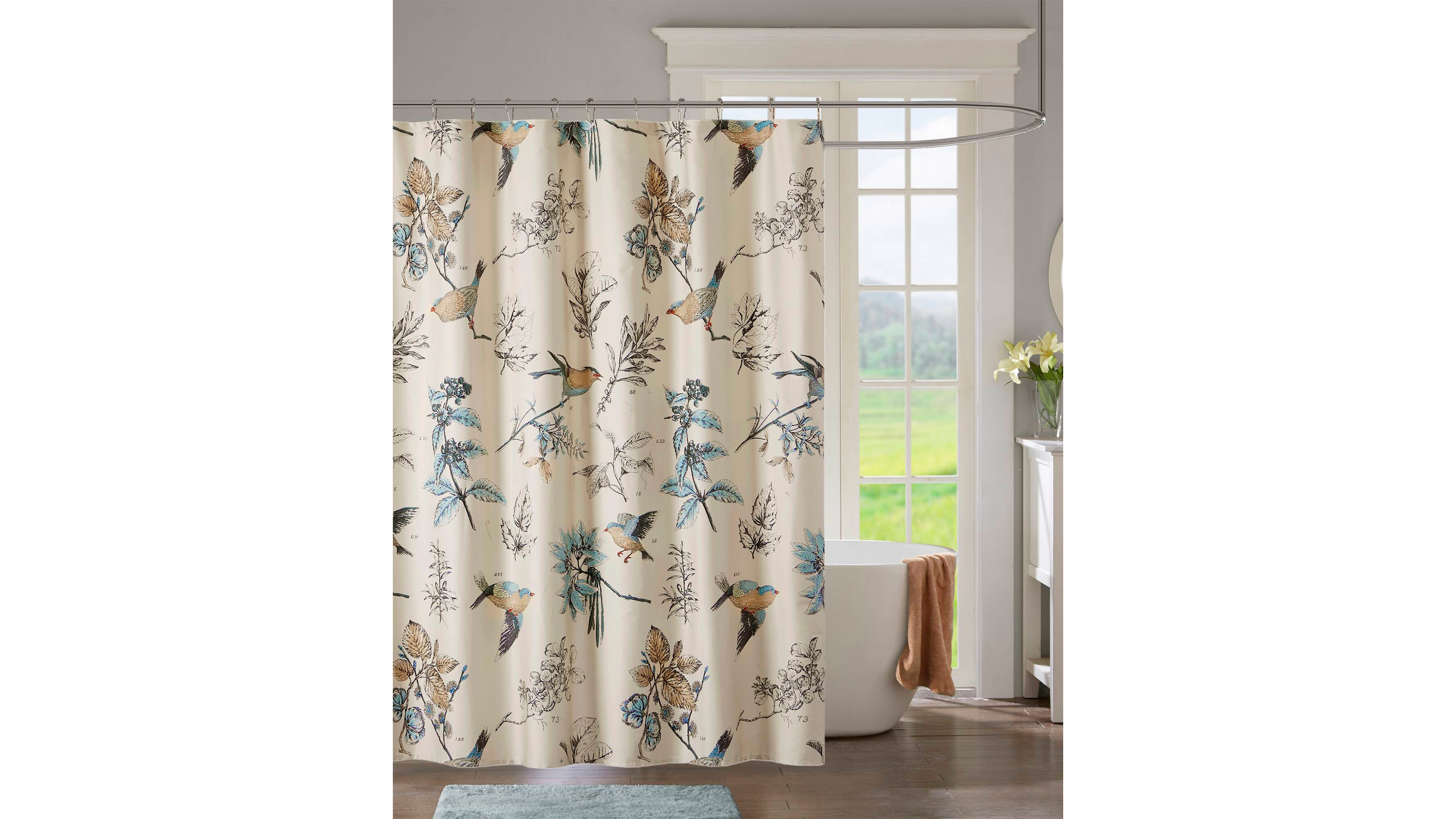 Madison Park Quincy Cotton Shower Curtain, 72" x 72"