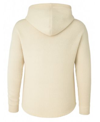 Men's Waffle Knit Thermal Pull-On Hoodie