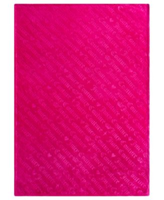 Embossed Diagonal Logo Throw, 50"x70"