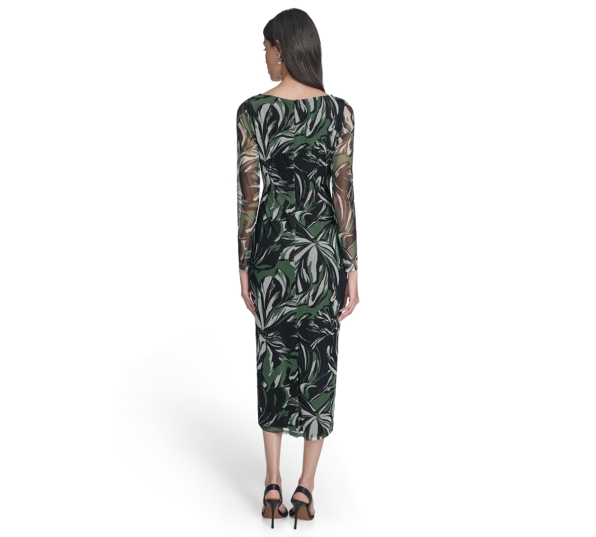 Vince Camuto Women's Printed Long-sleeve Dress In Multi