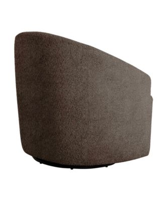 30" Boucle Upholstery 360 Degree Swivel Chair