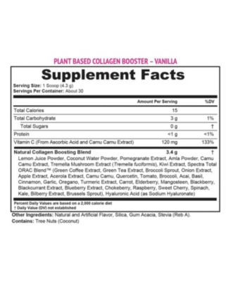 Plant Based Collagen Boost, Vanilla, 130gm