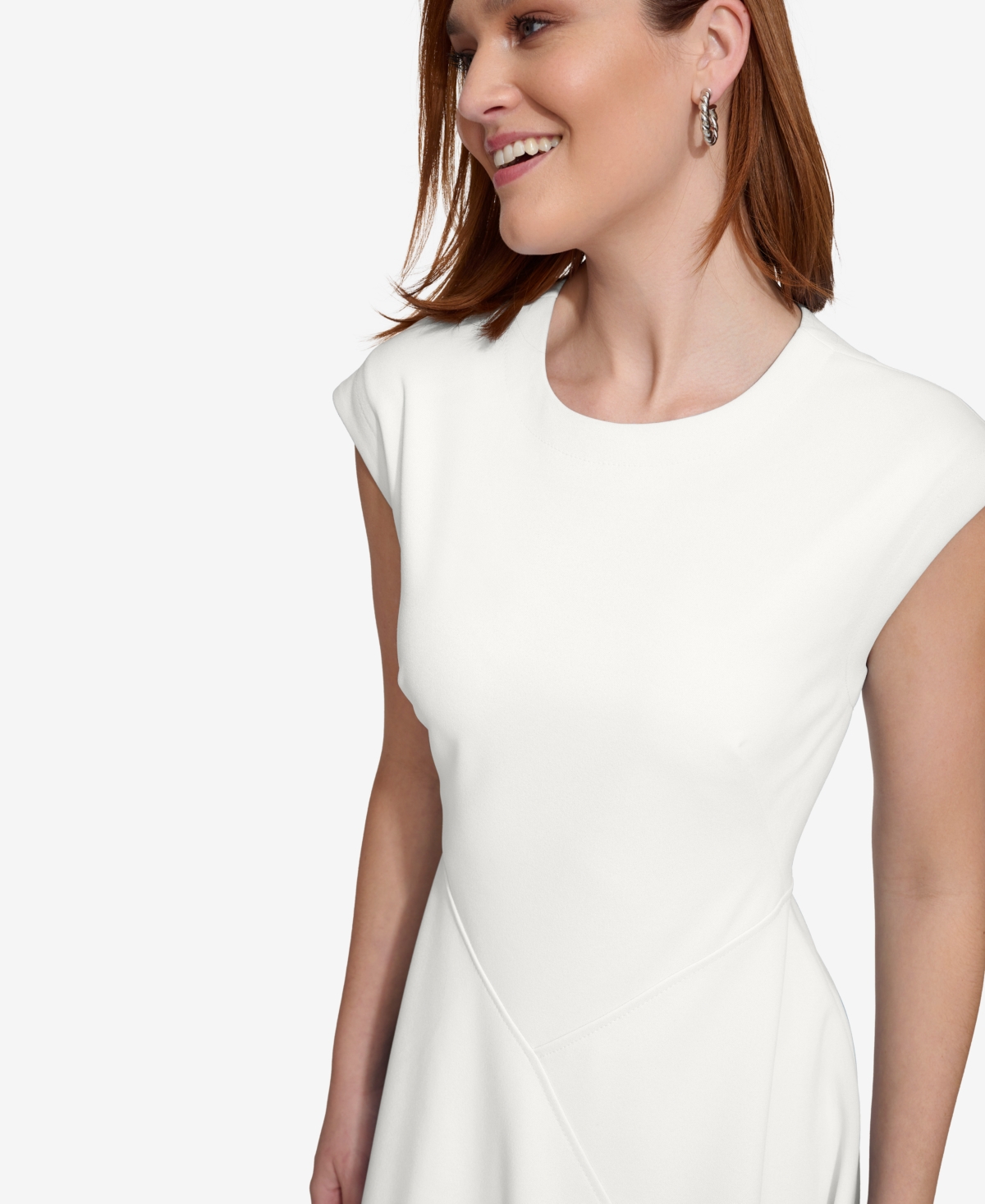 Calvin Klein Women's Crewneck Short-Sleeve Dress