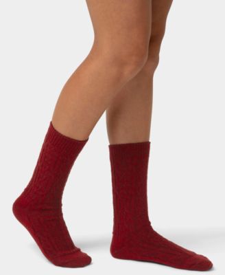 Women's 2-Pack Knit Diamond Crew Socks