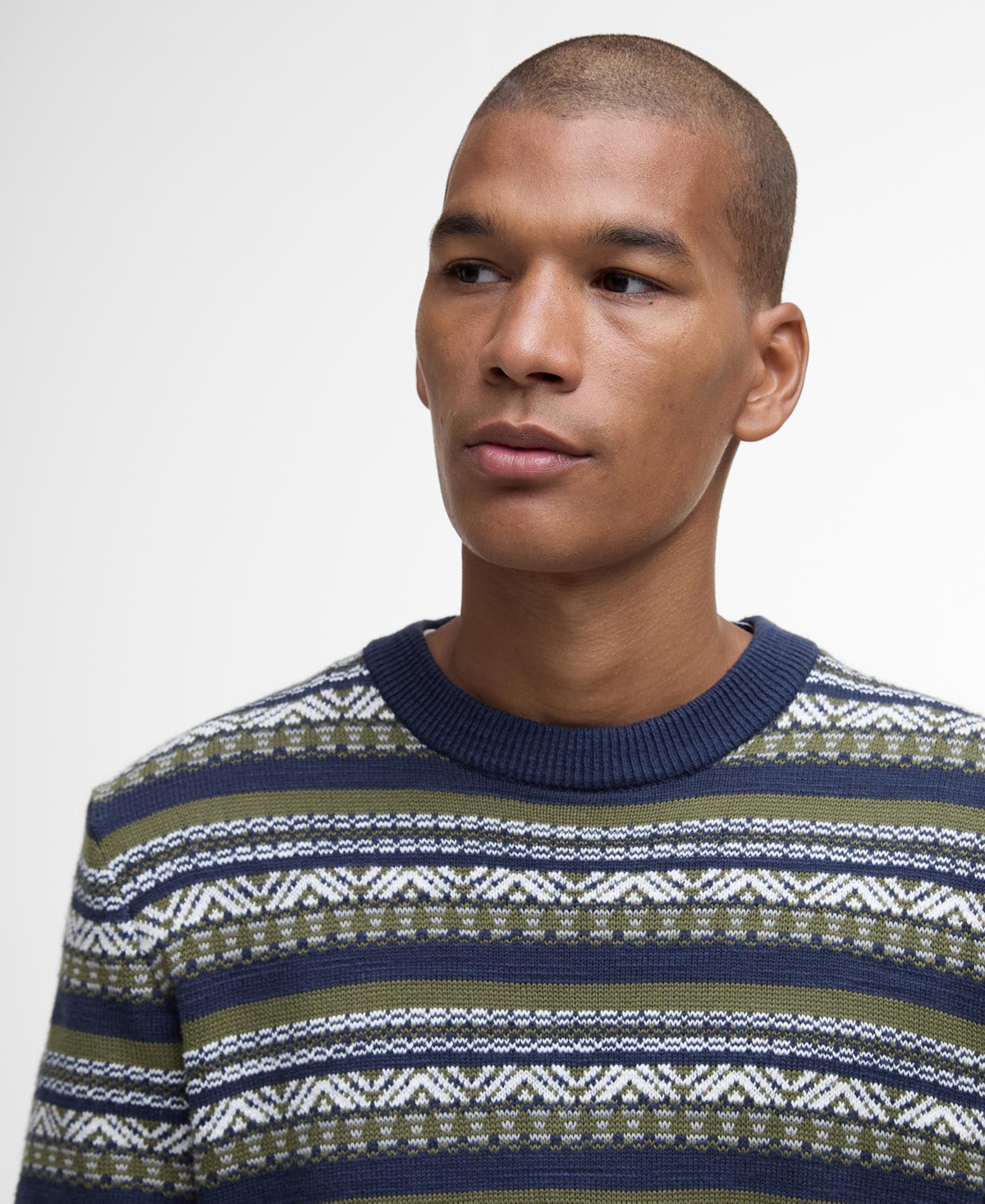 Barbour Men's Topcliffe Fairisle Crewneck Sweater