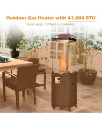 41000 BTU Propane Patio Heater with Metal Hood