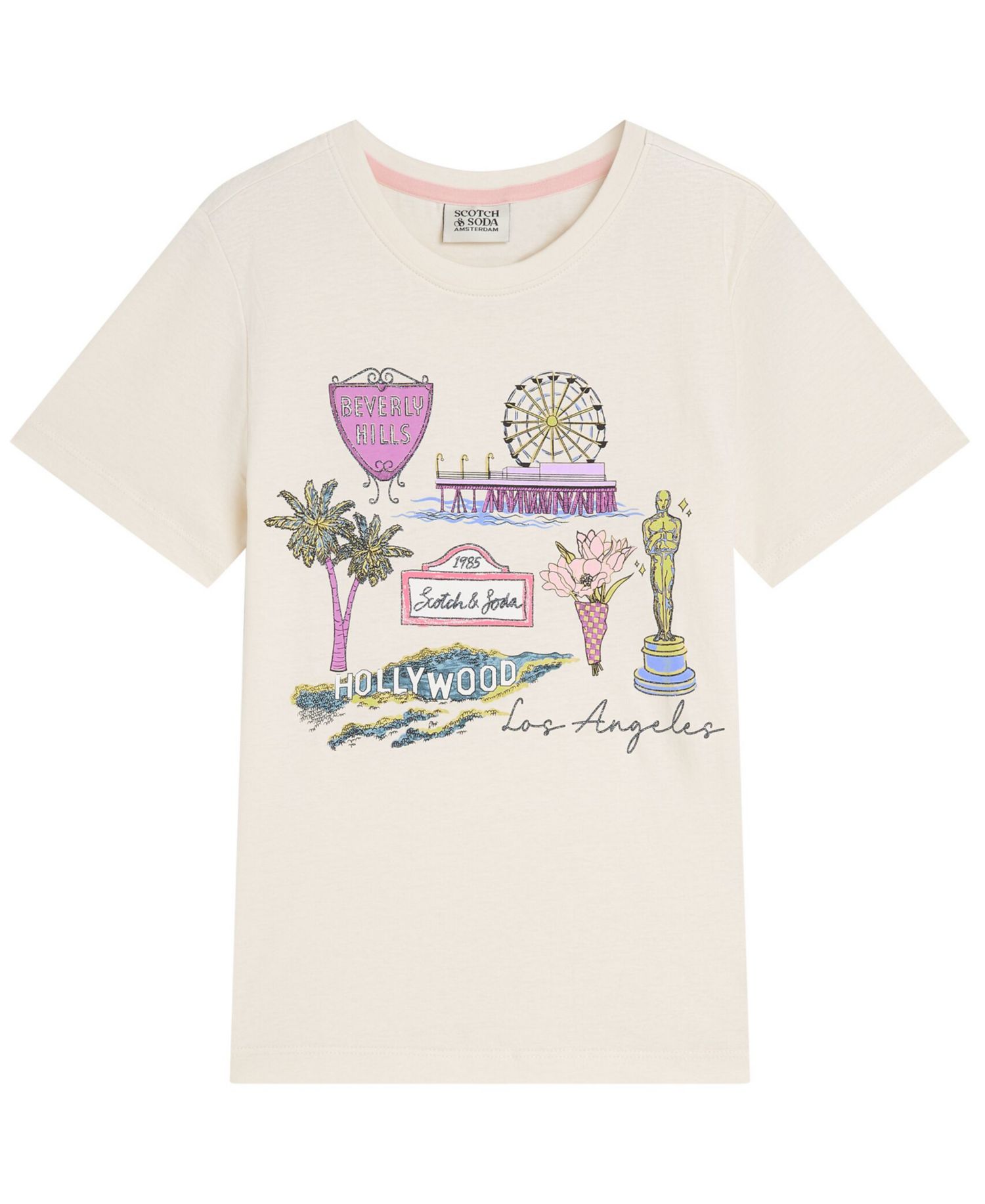 Girls' 4-6X LA Graphic Short-Sleeve T-Shirt