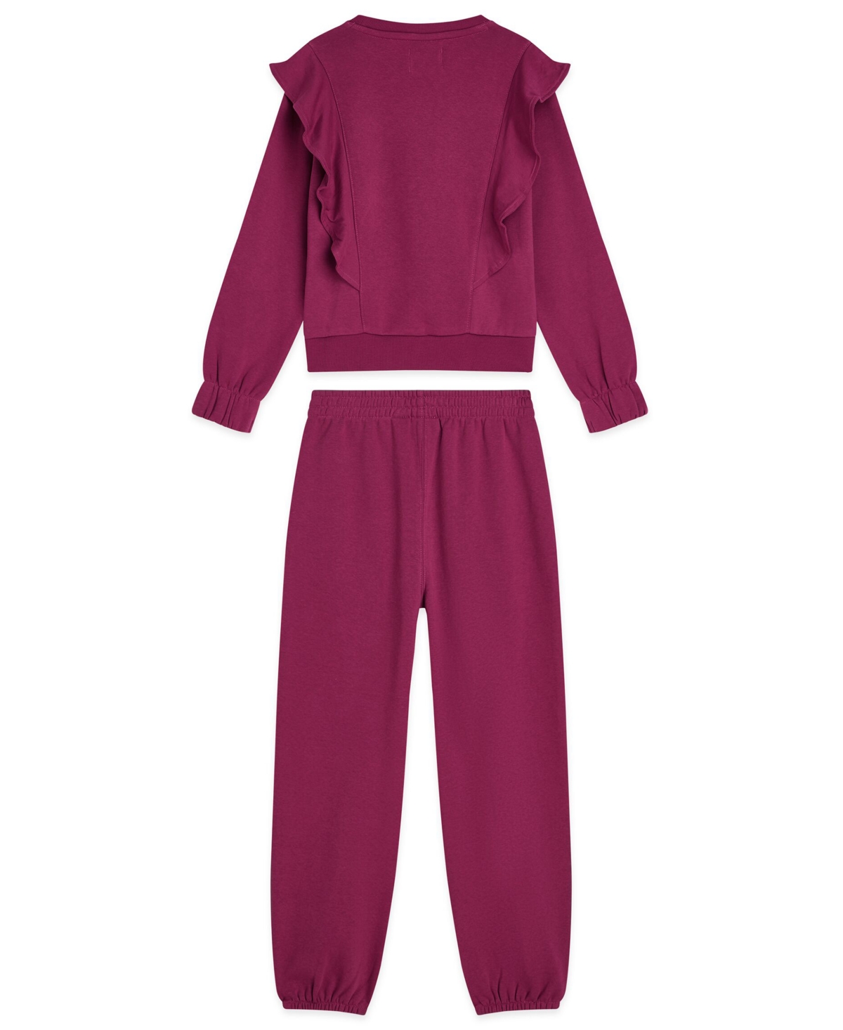 Scotch & Soda Girls Toddler 2T-4T Fleece Sweatshirt and Joggers, 2-Piece Set