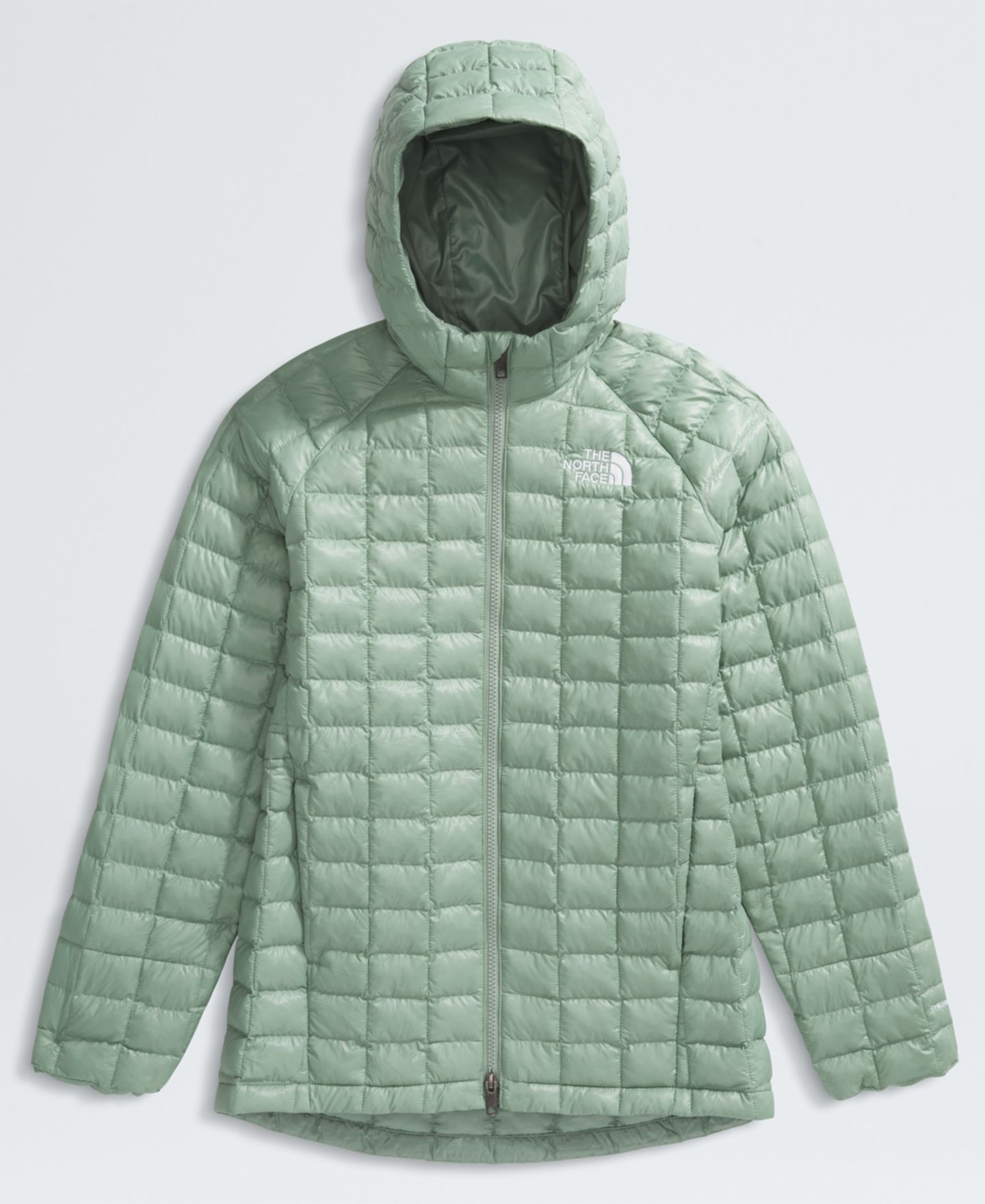 Детская куртка-парка The North Face Thermobal для девочек, 6-16, цвет: Сланцевый мох — фото 7