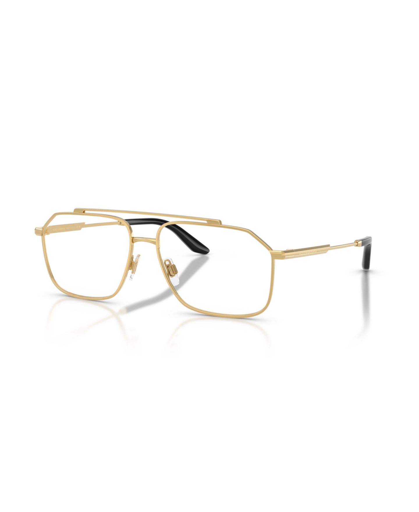 Мужские очки Dolce&Gabbana Man Pilot/Aviator Metal DG1364 Eyeglasses, цвет: Золотой — фото 1