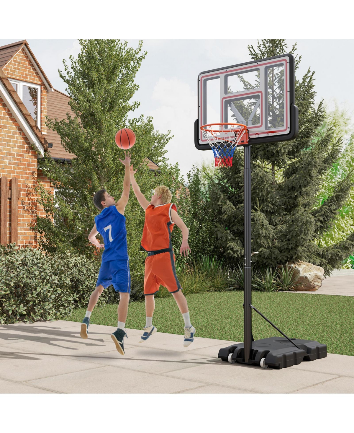 Portable Basketball Hoop Adjustable Basketball Goal System
