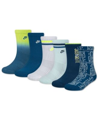 Boys' 4-7 Crew Socks, 6-Pack Set