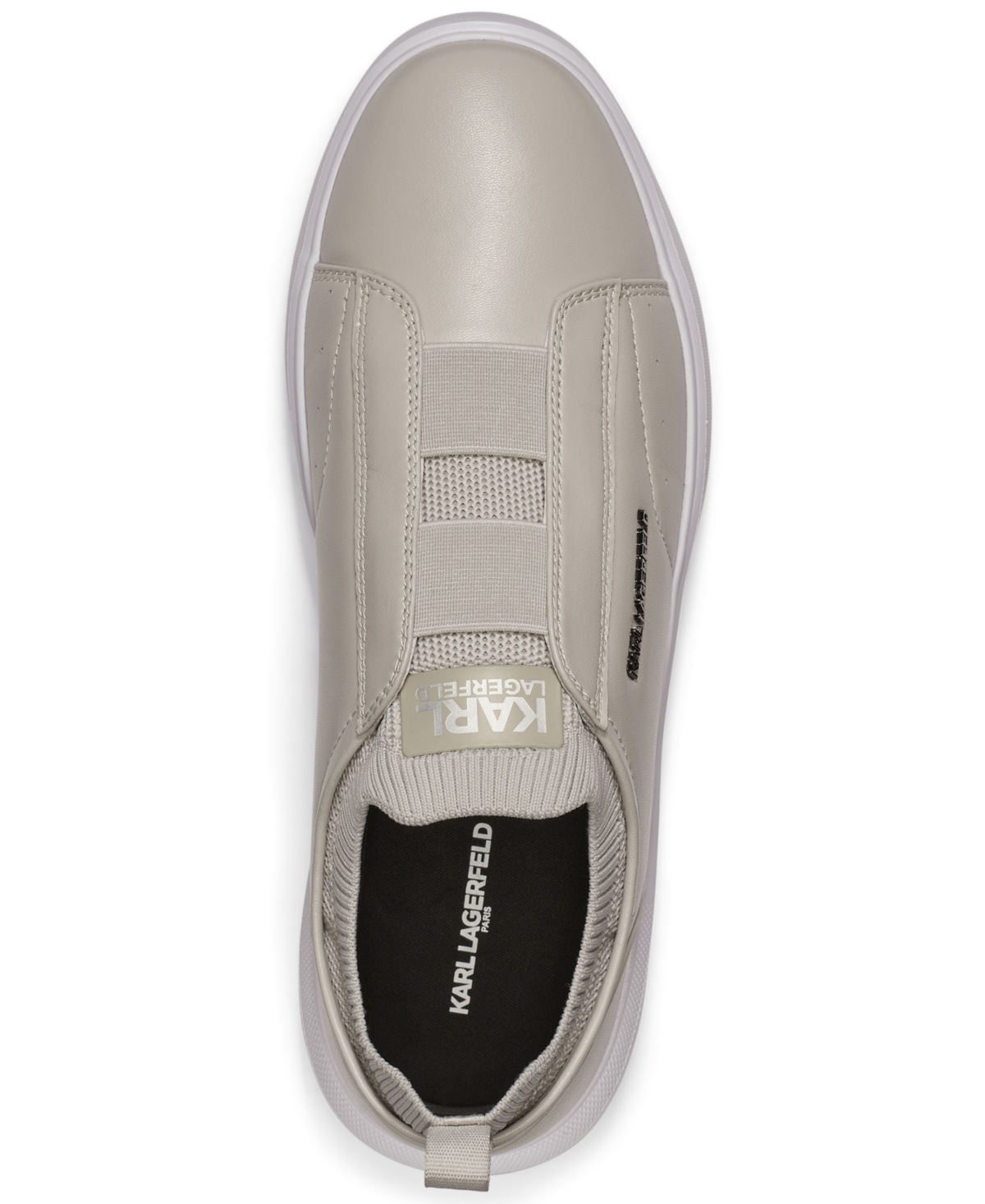 Karl Lagerfeld Paris Side Logo Slip-on Sneaker In Gray