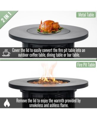 30inch Propane Round Fire Table 40000BTU Propane Fire Pit Table