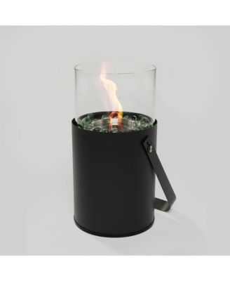 Black Ethanol Fire Pit, Tabletop Fire Pit, Mini Fire Pit, Portable Fireplace for Indoor & Garden for Dinner Parties, Home Decoration