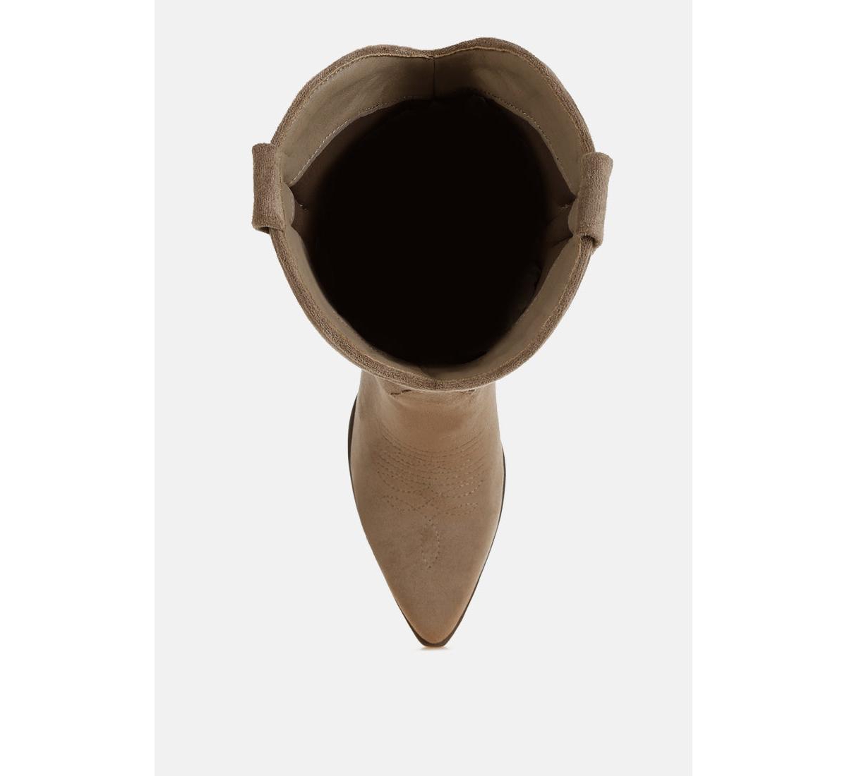 Rancher Microfiber Long Cowboy Boots