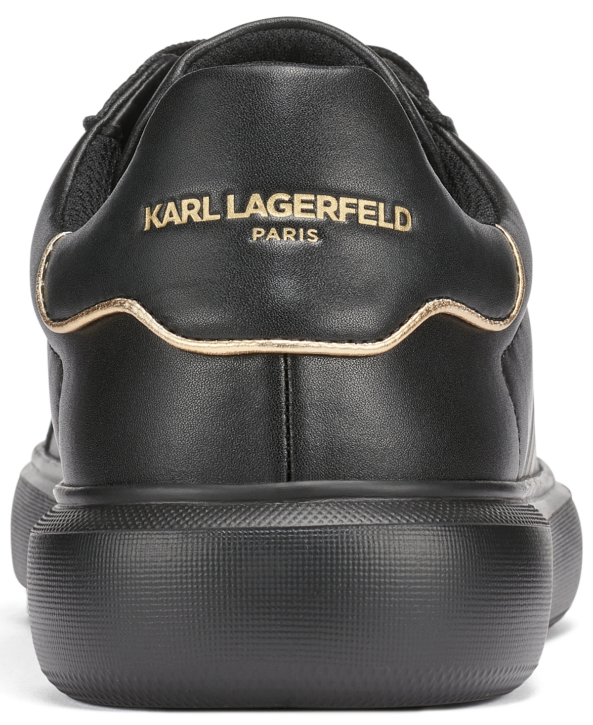 Karl Lagerfeld Men's Side Logo Print Sneakers In Black