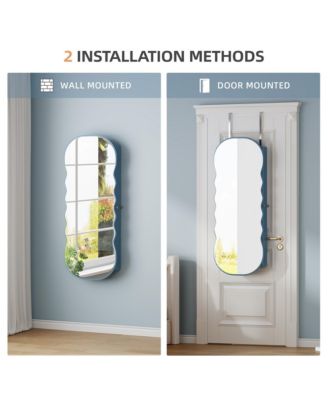 LED Mirror Jewelry Cabinet with Lockable Storage Organizer