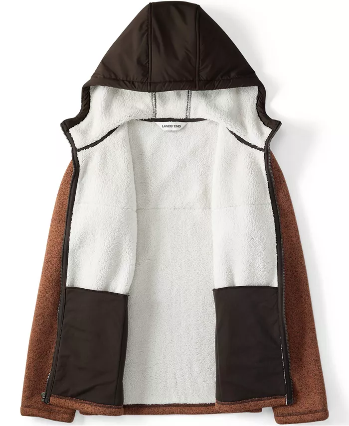 Men's Sweater Fleece Mixed Media Full Zip Jacket - thumbnail 4