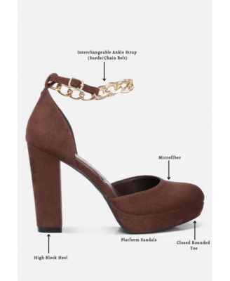 Women's Inigo Interchangeable Ankle Strap Platform Sandals