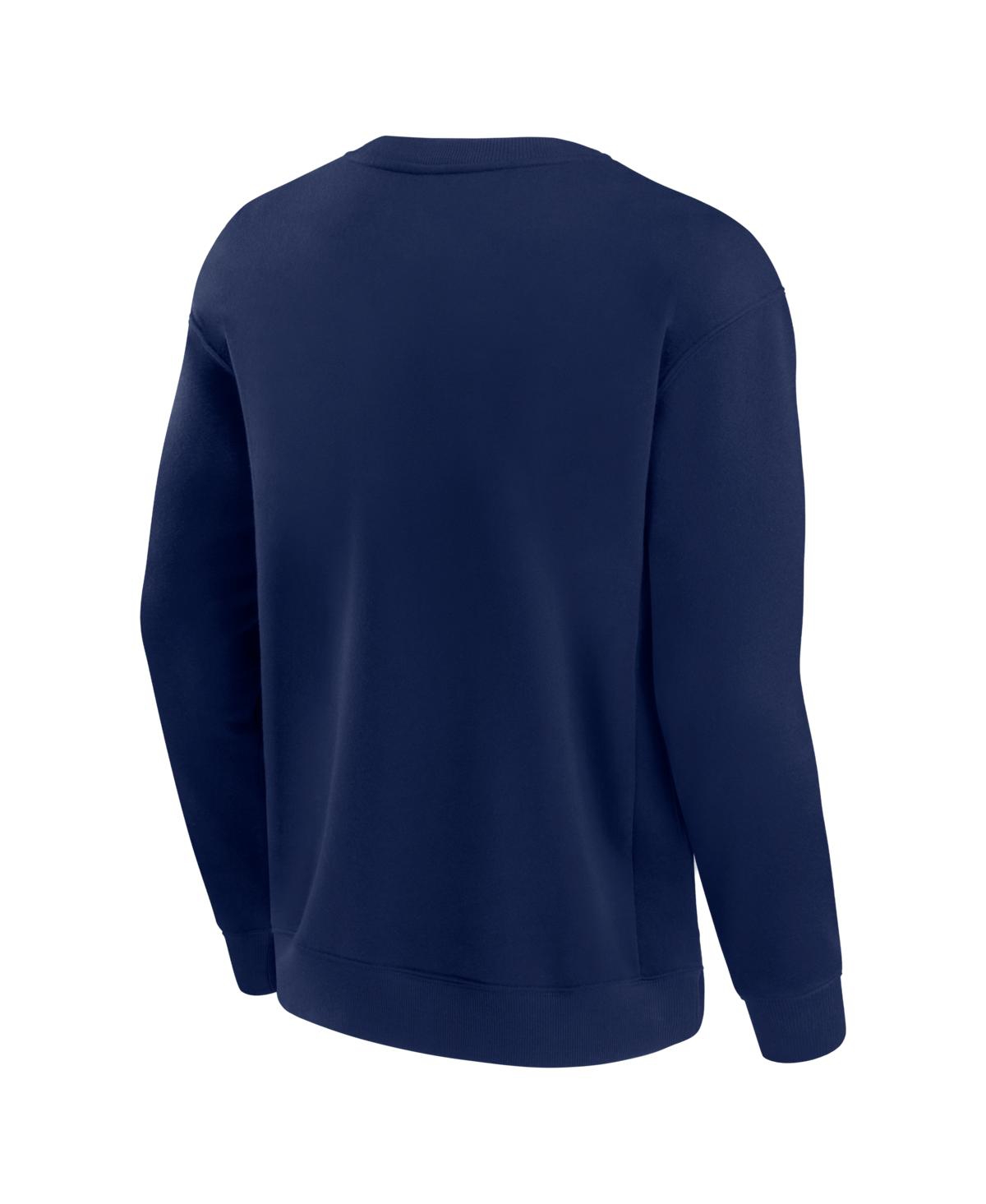 Fanatics Men's And Women's Navy New England Patriots Elements Unlimited Fleece Pullover Sweatshirt In Blue