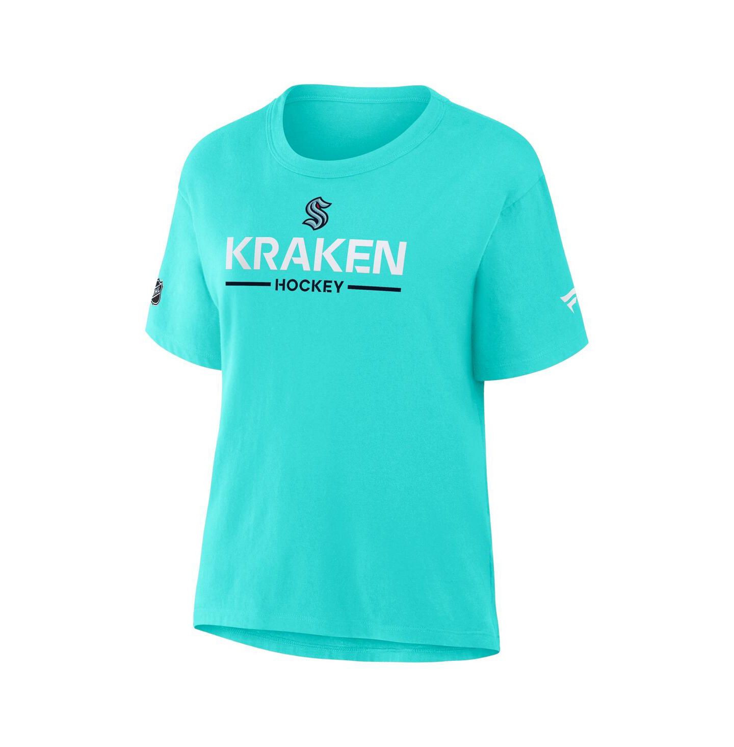 Женская футболка Fanatics Ice Blue Seattle Kraken Authentic Pro Primary — фото 3