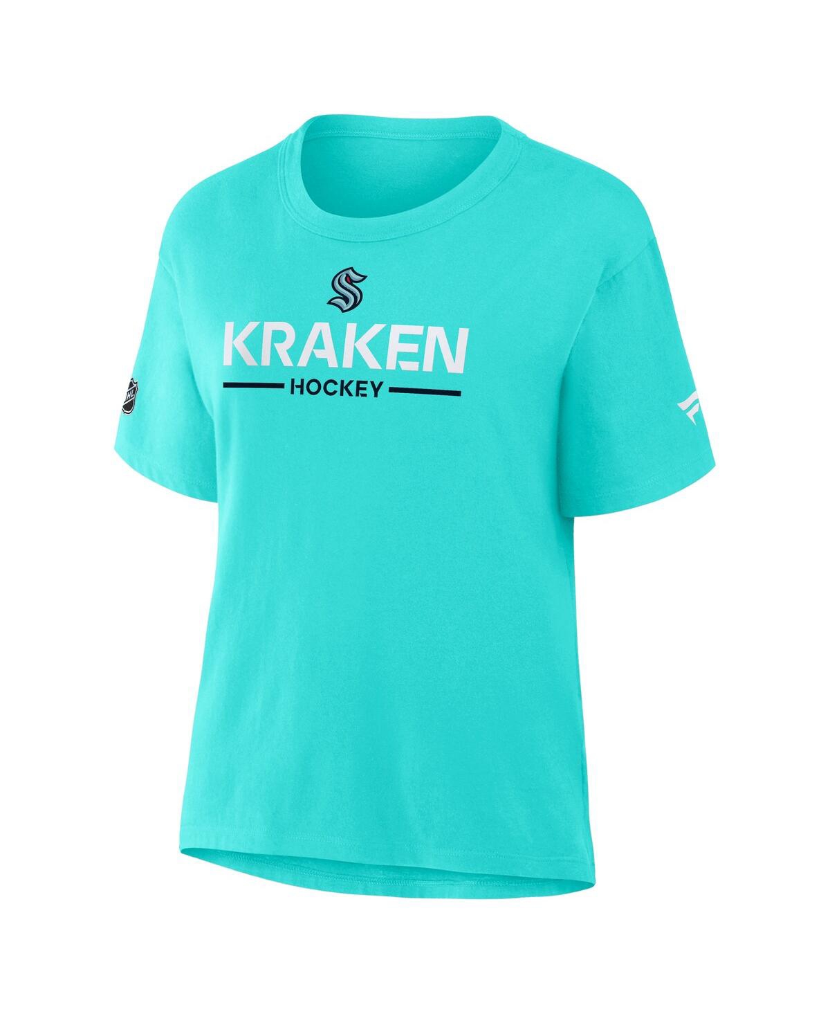 Fanatics Women's Ice Blue Seattle Kraken Authentic Pro Primary T-shirt In Blue