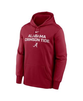 Men's Crimson Alabama Crimson Tide Team Stacked Performance Pullover Hoodie